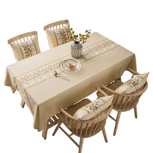 Waterproof All-polyester Linen Splicing Table Flag