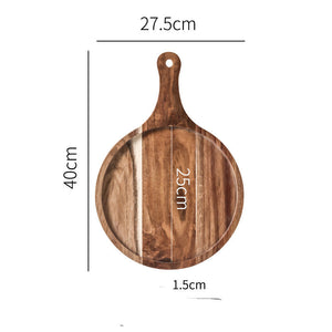 Breakfast Cutlery Pizza Wood Tray Steak
